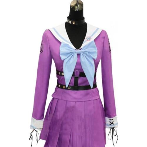 2017 New Danganronpa V3 Iruma Miu Rabbit Cosplay Costume Japanese Game Sailor Uniform Suit Outfit Clothes