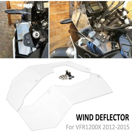 Motorcycle Side Windshield Handguard panels Wind Deflector Pair FOR Honda VFR 1200X VFR1200X Crosstourer VFR 1200 X 2012 - 2015