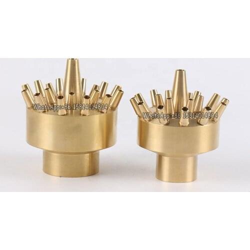 1PC brass DN40 1.5 inch porous fountain,Customization of Music Fountain,non-adjustable three-layer flower fountain head
