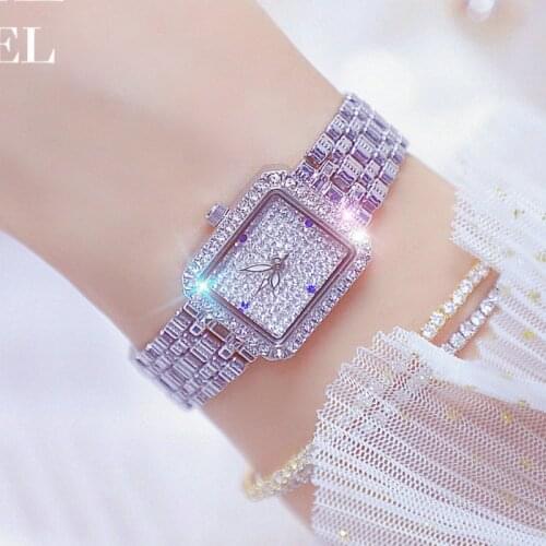 Luxury Crystal Ladies Watch Women Dress Watch Fashion Diamond Quartz Watches Female Stainless Steel Wristwatch reloj mujer