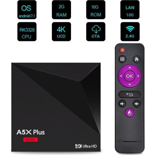 Network set-top box A5X Plus TV box RK3328 HD network player Android 9.0 2G/16G tv box