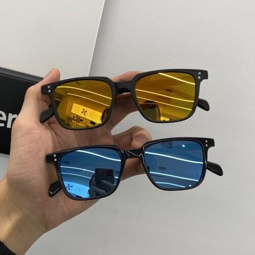 New Small Box Sunglasses Women Sun Glasses Lens Alloy Sunglasses Male Eyewear Frame Driver Goggles Car Accessories