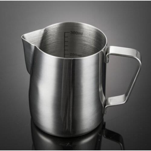 Stainless steel foam cup with graduated drawing cylinder foam cup milk cup