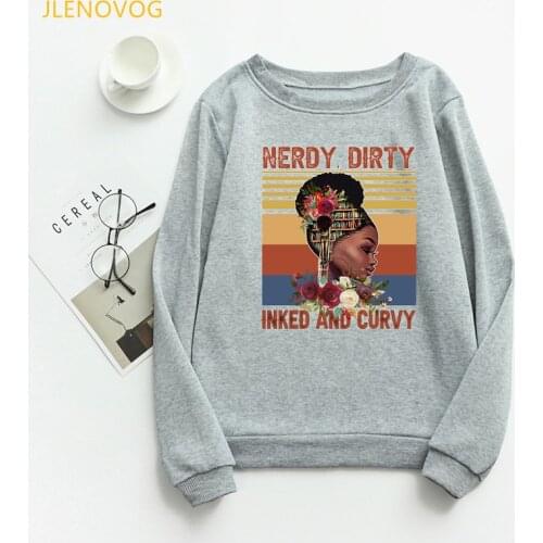 Vogue Melanin Poppin Hoodies Women Clothes 2020 African Black Girls Magic Graphic Sweatshirt Femme Velvet Thickening Coat