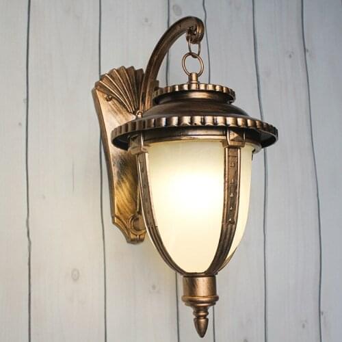 Retro waterproof outdoor wall lamp outdoor corridor courtyard stairs terrace balcony lamp creative aisle lamp MJ1022
