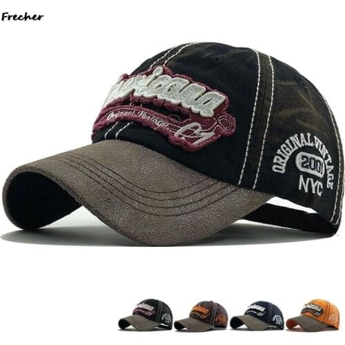 Retro Canvas Denim Letters Patchwork Vintage Baseball Cap Men Women Snapback Hat Autumn Hip Hop Hats Winter Hat Cap