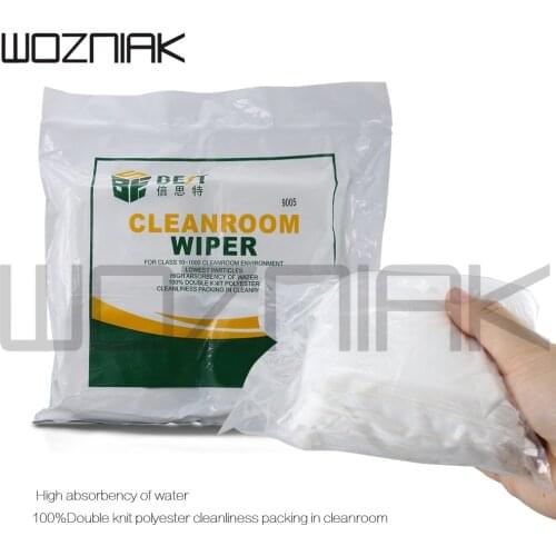 High-Quality Touch Screen Soft Cleanroom Wipers Microfiber Anti Static Non Dust Cloth for Mobile Phone Pad Tablet Camera Lapto