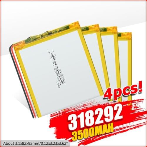 High Quality 318292 3500mAh Rechargeable Lithium Li Ion Polymer Lipo Battery For Prestigio Grace 3118 3G PMT3118 Tablet Battery