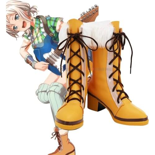 BanG Dream! Afterglow Aoba Moca Anime Characters Shoe Cosplay Shoes Boots Party Costume Prop