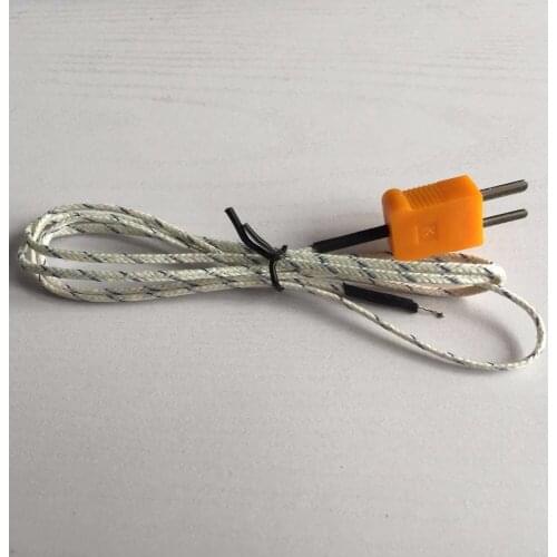 1 pieces 1M Length Wire Temperature Test K-type TP-01 Thermocouple Sensor Probe Tester line. use to TM-902C TES-1310 MD-6801