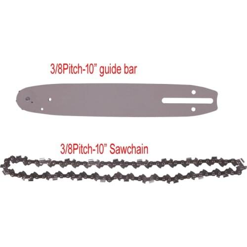10“ guide bar saw chain 3/8 for electric and Gasoline long reach high pruner saw head,saws blades, pole pruning chain saw