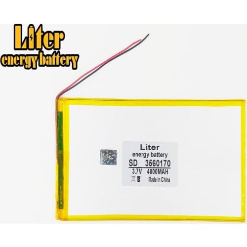 3.7V 4800mAh lithium-ion Tablet polymer battery 3560170 tablets LED mobile power battery