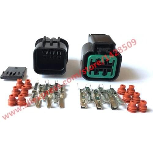 5 Set KUM 6 Pin PB625-06027 Female And Male Automotive Waterproof Plastic Electronic Housing Connector Plug