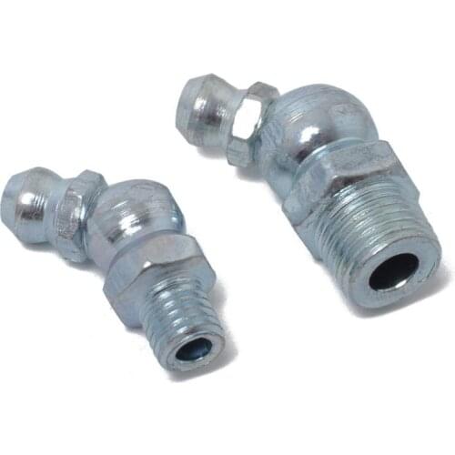 50 Pieces Hydraulic Grease Zerk Fitting SAE Kit 1/4'' 1/8'' Straight 90 Degree/45 Degree