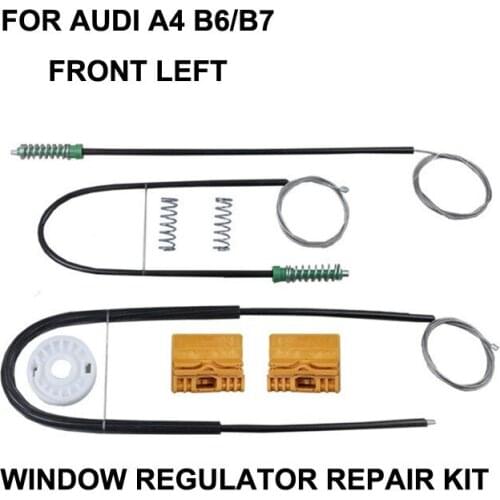 CAR WINDOW FOR AUDI A4 B6 / B7 ELECTRIC WINDOW REGULATOR REPAIR KIT FRONT LEFT OE#8E0837461,2000-2008