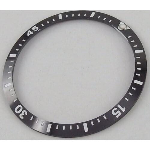 38mm Ceramic Black Watch Bezel Insert For 40mm Mens Watch Face Inner Diameter 30.6mm Watches Replacement Accessories