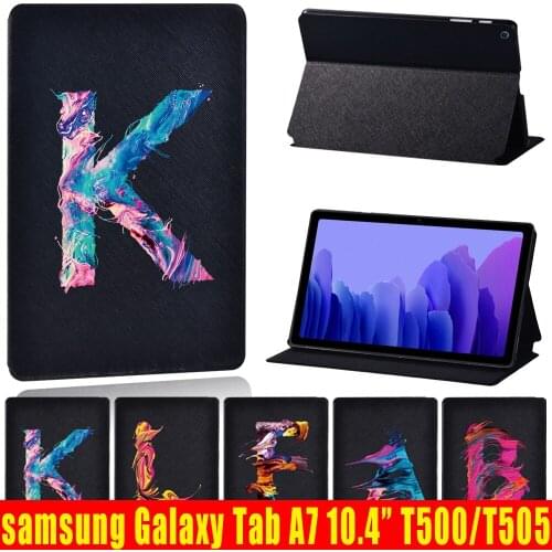 Flip Tablet Case for Samsung Galaxy Tab A7 A 7 TabA7 10.4 T500 T505 Case Stand Cover SM-T500 SM-T505 Cover +Pen