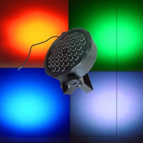 Hot sell 54 * 3W Par led dyed plastic 3w flat LED Par RGBW Wash wedding decorative studio theatrical DJ Stage lighting