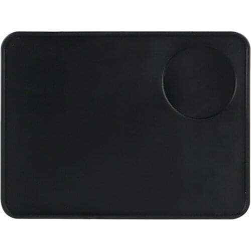 Coffee Pressed Powder Pad,Espresso Latte Art Pen Tamper Holder Pad,Coffee Grind Soft Silicone Mat,Coffeeware