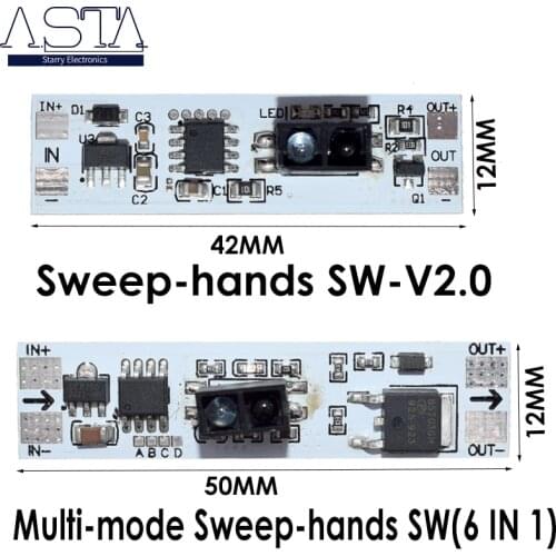 Short Distance Scan Sensor Sweep Hand Sensor Switch Module 36W 3A Constant Voltage for Auto Smart Home Compatible XK-GK-4010A