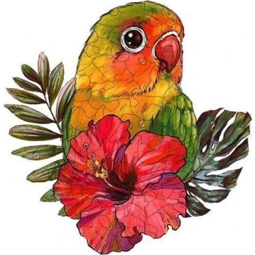 Colorful Unique Wooden Animals Puzzle For Adults Children Educational Toys Customized DIY Wooden Jigsaw Kids Puzzles Games Gifts