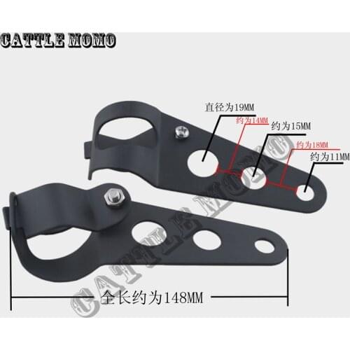 Headlight bracket fork For 28mm-38mm 34mm-46mm diameter headlight bracket ear street Motor big lighthouse headlight bracket