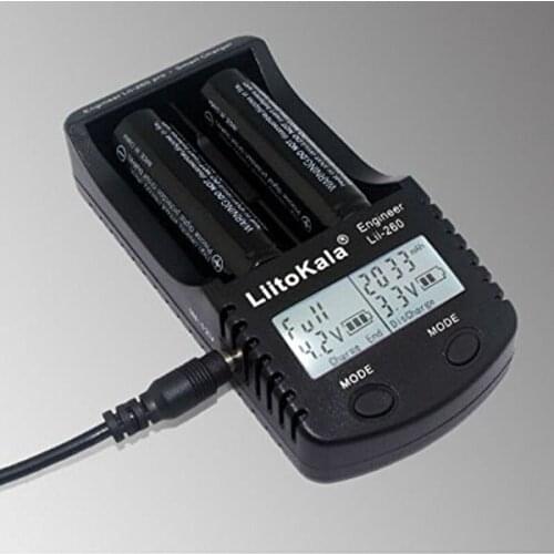 2016 New lii-260 LCD18650/18500/16340/18350/14500/10440/17500 Battery Charger,Detection of lithium battery charger+12V Adapter