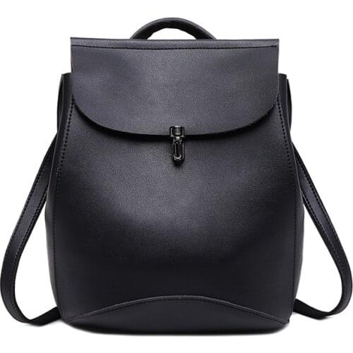 2019 new fashion leather shoulder bag first layer cowhide soft leather large capacity ladies backpack