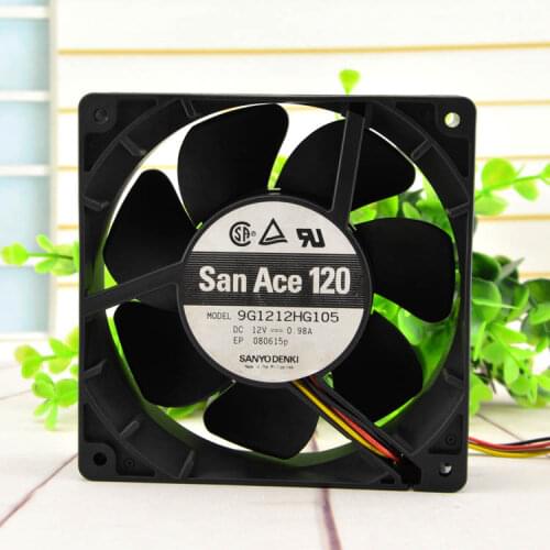 New original 9G1212HG105 12038 12CM 12V 0.98A double ball DC fan