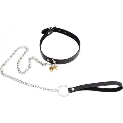 Collar Choker Bell PU Leather Slave BDSM for Women Female collar Necklace Fetish Bondage Restraints Erotic adult games Sex Toys