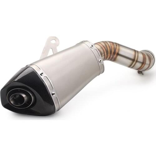 Fit For Kawasaki Z900 Exhaust Muffler Slip On Pipe Silencer Tube Motorbike Motorcycle Racing Universal Accessories