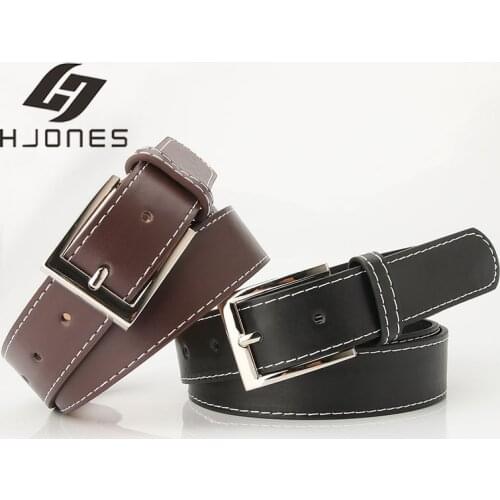 NEW HJones Men Leather Belt Women Elegant Style Colorful Coffee Stable Quality Unique for Classic Neutral paragraph Belt N8