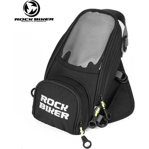 Motorcycle Fuel Bag Mobile Phone Navigation Bag Multifunctional Small Oil Reservoir Package Magnetic Fixed Straps Fixed Moto Bag