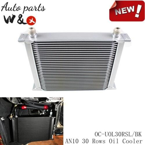 Universal 30 Rows AN10 Aluminum T6061 30 Row Engine Gearbox Oil Radiator Oil Cooler OC-UOL30RSL/BK
