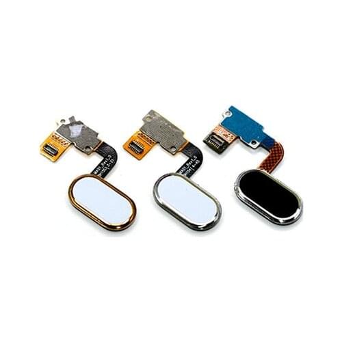 In stock ! For Meizu Metal New Home Button Fingerprint Flex Cable menu Return Key Repair Parts