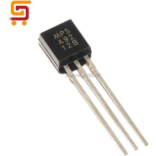 High Quality New & Original 100pcs/lot TO-92 MPSA92 Transistor A92 0.5A 300V PNP