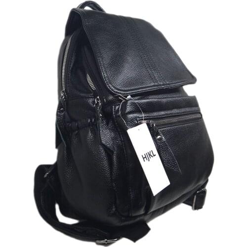 Women Backpack Genuine Leather Pleated Designer Casual Bags Travel Shopping Ladies Real Leather Bagpack Totes Bagpack