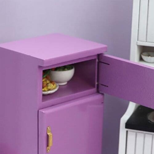 1:12 Scale Girl Fridge Refrigerator Freezer Dollhouse Kitchen Furniture