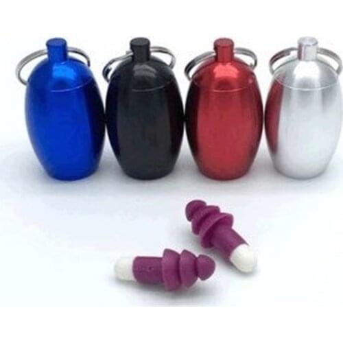 1pc Aluminum Pill Case Keychain Travel Container Portable Pill Earplugs Storage Sealed Box Aluminum Pill Case High Quality