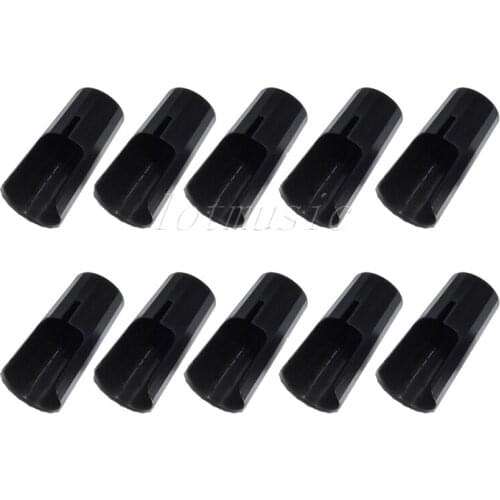 10Pcs Black Ligature Cap Soprano Sax Fit for Saxophone Strap Ligature