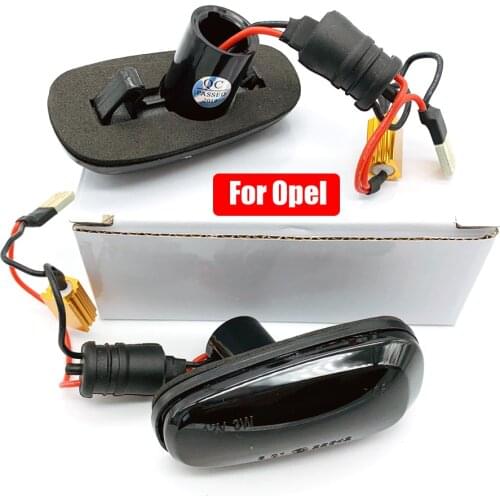 2pcs Dynamic Turn Signal Light For Opel Zafira A 1999-2005 For Opel Astra G 1998-2009 Side Marker Light Sequential Blinker