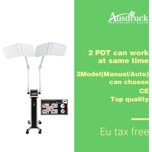 2 Led Panel 7 Colors Bio PDT Light LED Photon Skin Rejuvenation Wrinkles Anti-aging Acne Lymph Circulation Hair Growth Machine