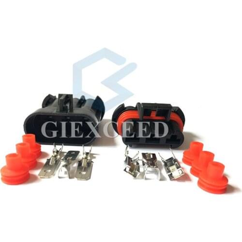 3 Pin 12124685 15358681 Waterproof Automotive Cooler Fan Socket Auto Connector For BUICK Haval H3