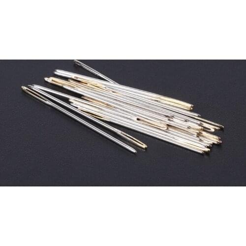 30Pcs Tail Embroidery Fabric Cross Stitch Needles Size 22 24 26 For 9 11 14CT