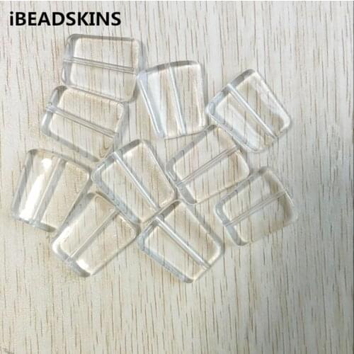 32x28mm 110pcs or so/lot Acrylic clear Trapezoidal flat beads (As shown) for jewelry necklace making#328