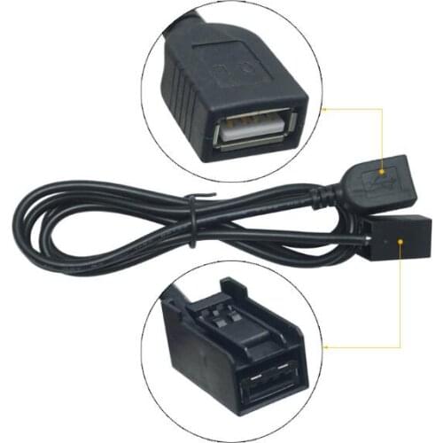 Aux to USB 2.0 female adapter cable car audio USB cable Refitting line for Honda