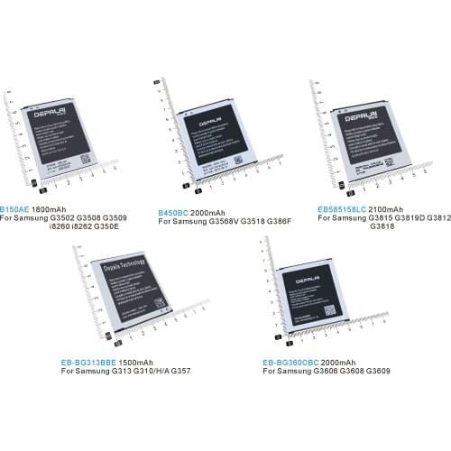 B150AE B450BC EB-BG313BBE EB-BG360CBC EB585158LC battery For Samsung G3502 G3509 i8260 i8262 G3568 G310 G3606 G3609 G3815 G3812