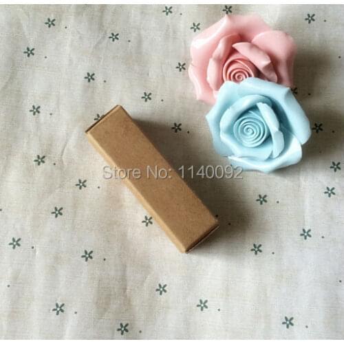 Free shipping 100 pcs a lot cute lipstick packing box 2x2x7.1cm/handmade gift packing box/DIY kraft paper boxes