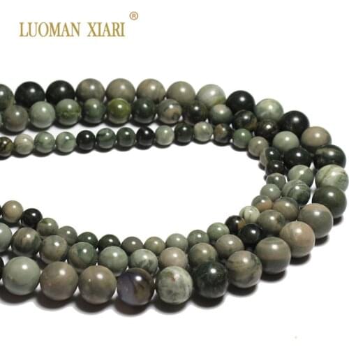 Free Shipping Natural Stone Beads Round Mudstone Beads For Jewelry Making for Beadwork DIY Bracelet Necklace 6mm 8mm 10mm