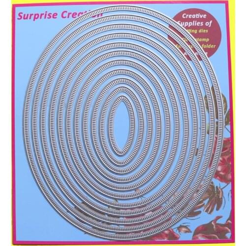 Large cutting dies dashing Oval Scrapbook DIY Cardmaking Paper Craft Surprise Creation dies